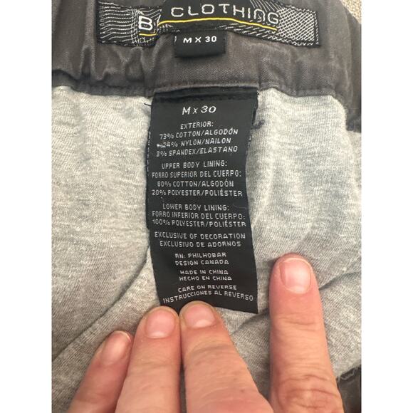 BC Clothing Lined Tactical Cargo Pants Men’s M x 30 Adjustable Waist Dark Grey - Picture 7 of 9